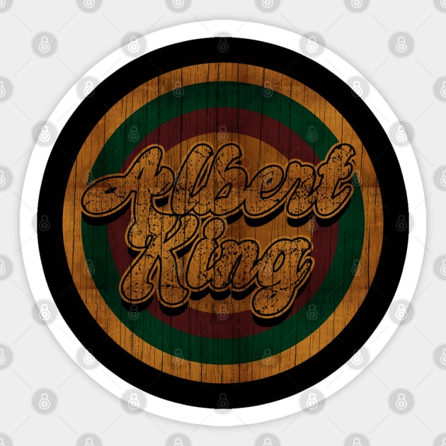 Circle Retro Albert King Sticker by Electric Tone